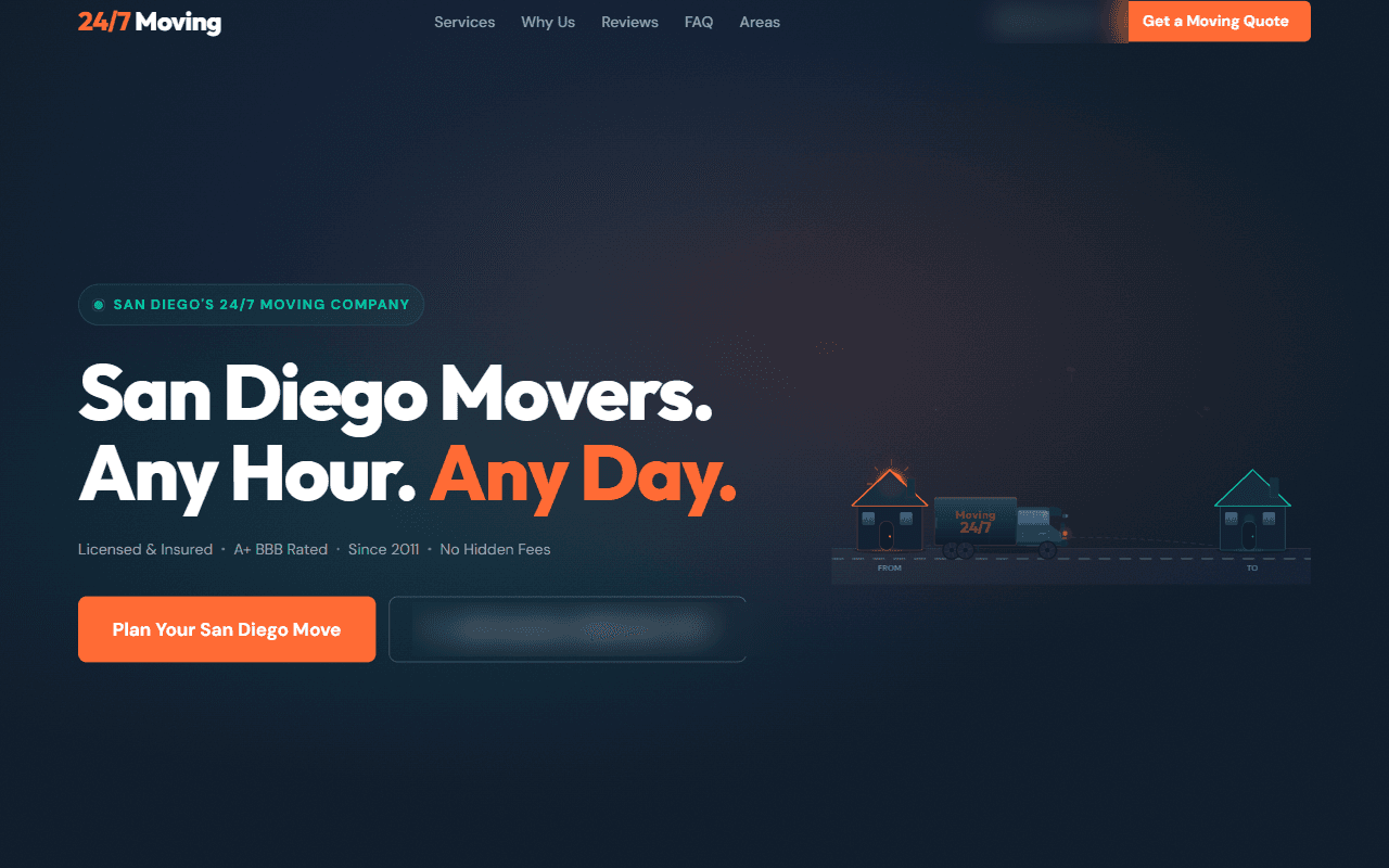 Desktop screenshot of Moving Company